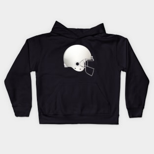 Original Football Helmet In White Color Kids Hoodie